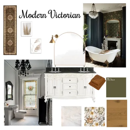 Victorian Bathroom Interior Design Mood Board by MaddyDesigns on Style Sourcebook
