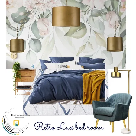 Retro lux master bed room Interior Design Mood Board by Bliss Styling & Interiors on Style Sourcebook