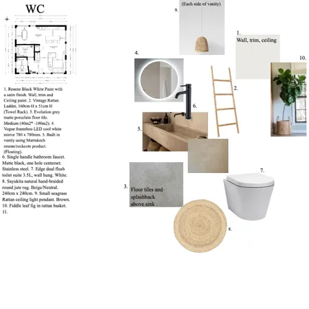 Mod 9- WC Interior Design Mood Board by oliviaking on Style Sourcebook