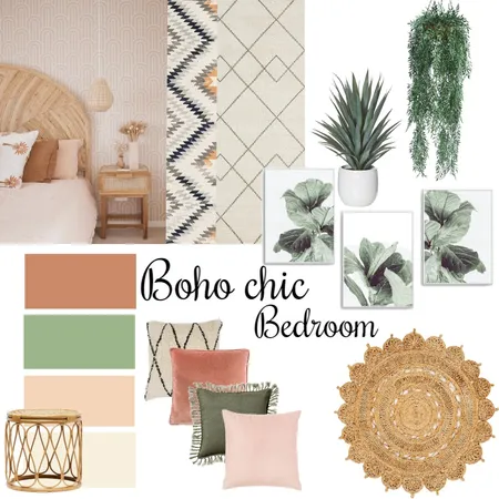 Module 3- bohemian bedroom Interior Design Mood Board by Joanne22.01 on Style Sourcebook
