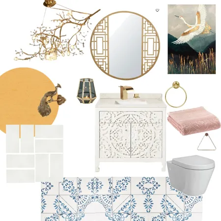 Chinoiserie Powderroom Interior Design Mood Board by Beautystartsat209 on Style Sourcebook