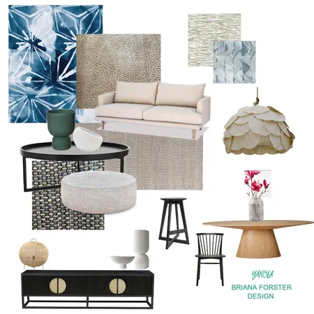 YAKOLA LIVING DINING Interior Design Mood Board by Briana Forster Design on Style Sourcebook