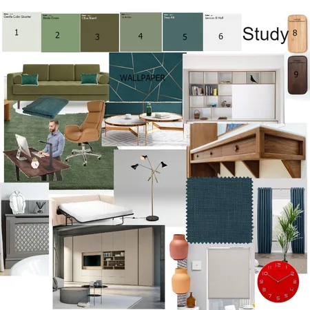 STUDY Interior Design Mood Board by rachna mody on Style Sourcebook
