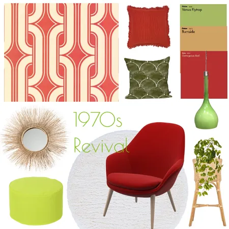 1970s revival Interior Design Mood Board by interiorology on Style Sourcebook