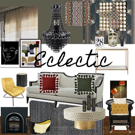 Assesment#3 - Eclectic Style Interior Design Mood Board by BiBi on Style Sourcebook