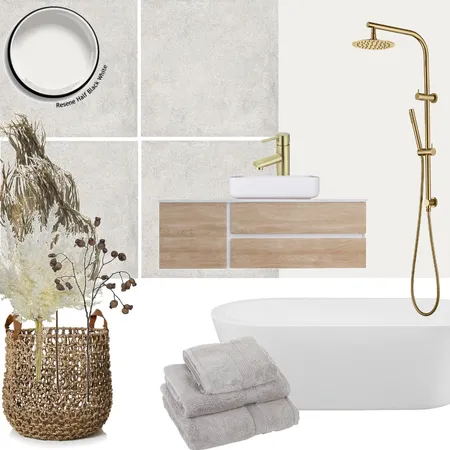 Scandy Coastal Bathroom Interior Design Mood Board by anitra on Style Sourcebook