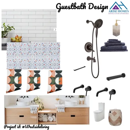 Guestbath Design Interior Design Mood Board by arisehomes on Style Sourcebook