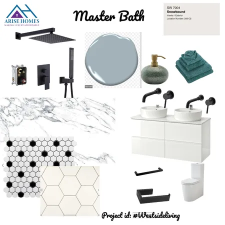 MasterBath Design Interior Design Mood Board by arisehomes on Style Sourcebook
