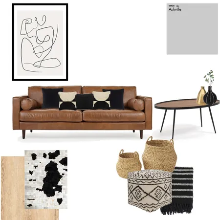 Mono-toned living room Interior Design Mood Board by Bella on Style Sourcebook