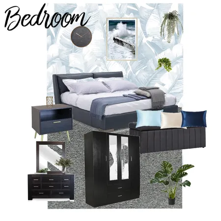 bedroom (blue) Interior Design Mood Board by Irina_amiga on Style Sourcebook