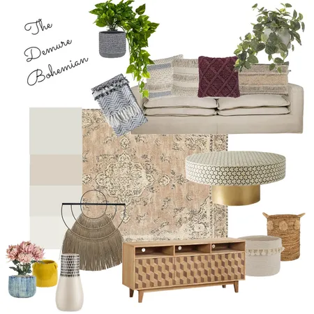 The Demure Bohemian Interior Design Mood Board by Umashree Nallapati on Style Sourcebook