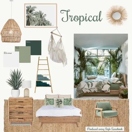 Tropical Bedroom Mood Board Interior Design Mood Board by hayleighwindsor on Style Sourcebook