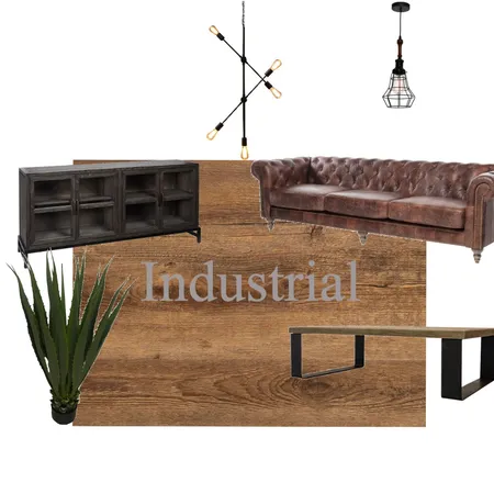Industrial Living Room Interior Design Mood Board by KC Interiors on Style Sourcebook