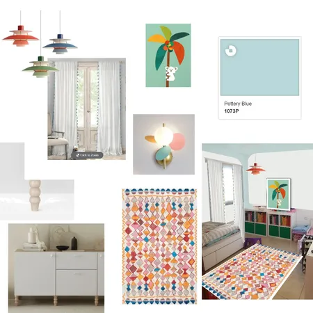 חדר בנות Interior Design Mood Board by michalwk on Style Sourcebook