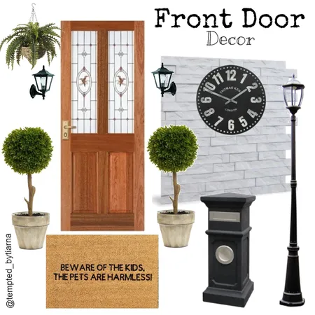 Tempted Front Door (Beware of the kids) Interior Design Mood Board by Tempted By Tiarna on Style Sourcebook