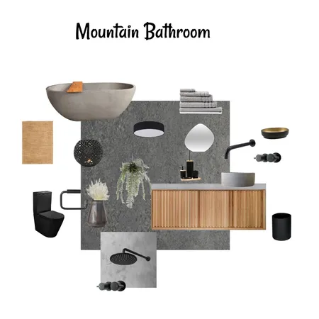 Mountain Bathroom Interior Design Mood Board by Bella on Style Sourcebook
