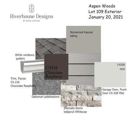Lot 109 Aspen Woods Interior Design Mood Board by Riverhouse Designs on Style Sourcebook