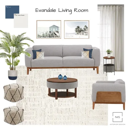 Evandale Living Room (option A) Interior Design Mood Board by Nis Interiors on Style Sourcebook