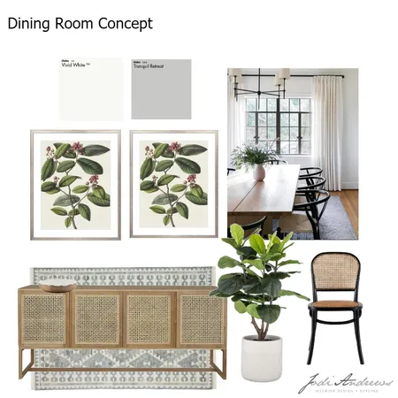 Grantham Dinning Room Interior Design Mood Board by Jodi Andrews Interiors on Style Sourcebook
