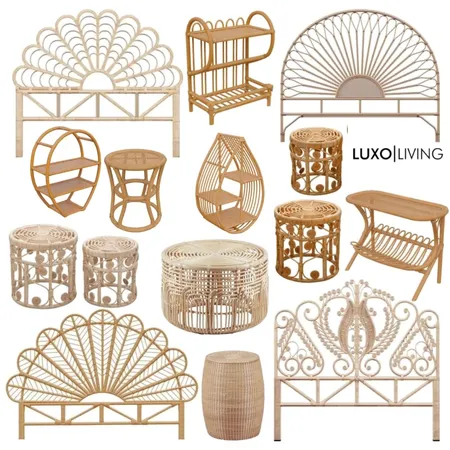 Luxo rattan Interior Design Mood Board by Thediydecorator on Style Sourcebook