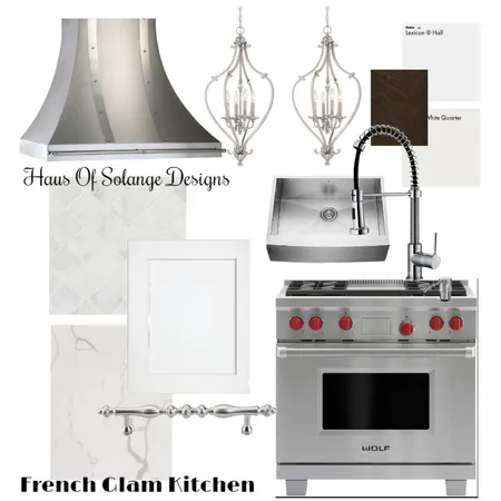 French Glam Kitchen Interior Design Mood Board by solange1992 on Style Sourcebook