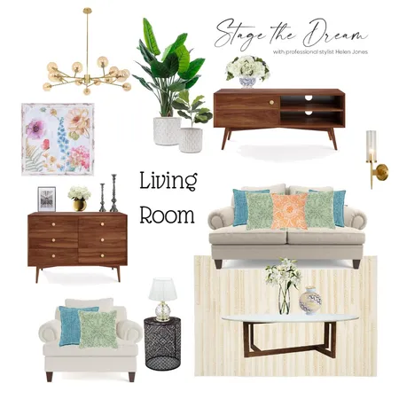 Alternate Living Room Interior Design Mood Board by Stage The Dream on Style Sourcebook