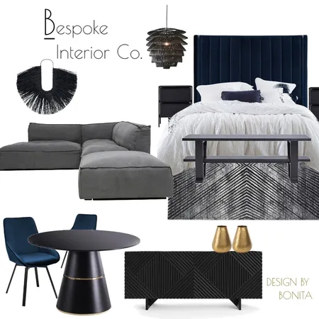 BLAQ for Soho St Interior Design Mood Board by Bespoke by Emporium Design on Style Sourcebook