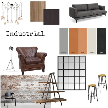 Industial 1 Interior Design Mood Board by ChloeWhit on Style Sourcebook