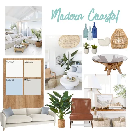 Modern Coastal Interior Design Mood Board by Zoe Morgan on Style Sourcebook