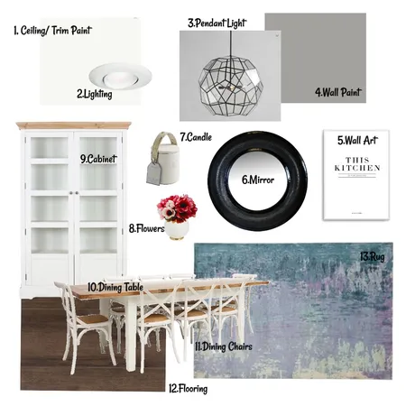 Dining room/ sample board Interior Design Mood Board by shaniavanisi on Style Sourcebook