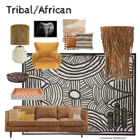Tribal/African Interior Design Mood Board by Ceilidh on Style Sourcebook