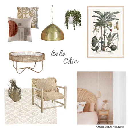 Boho chic Interior Design Mood Board by Ceilidh on Style Sourcebook