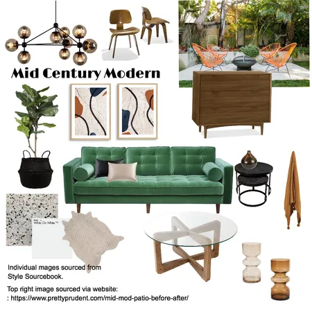 Mid Century Modern Interior Design Mood Board by The Perth Property Co. on Style Sourcebook