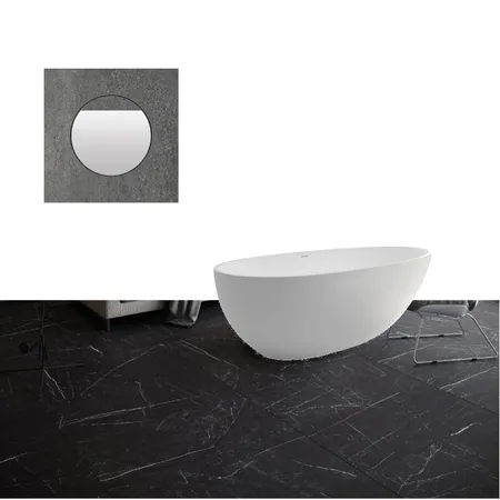bathroom with black marble tile Interior Design Mood Board by Max2021 on Style Sourcebook