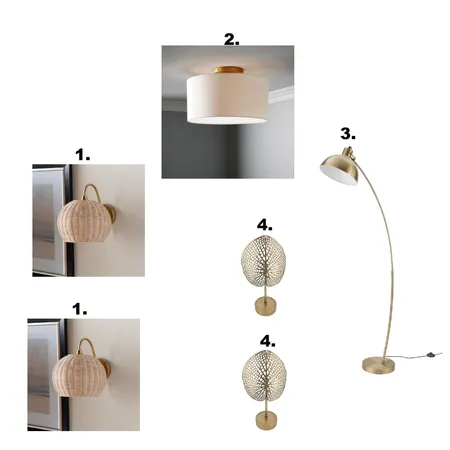 Bedroom lighting legend Interior Design Mood Board by FobbsInteriors on Style Sourcebook