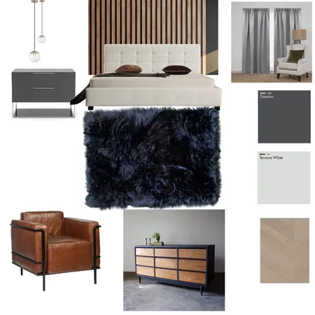 Modern Bedroom Interior Design Mood Board by alinaprotsgraves on Style Sourcebook