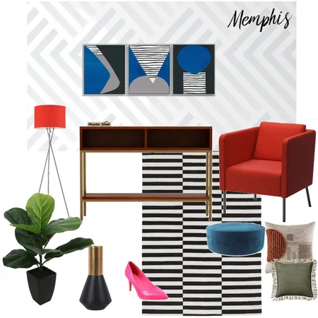 Memphis Console Room Interior Design Mood Board by Spaces&You on Style Sourcebook
