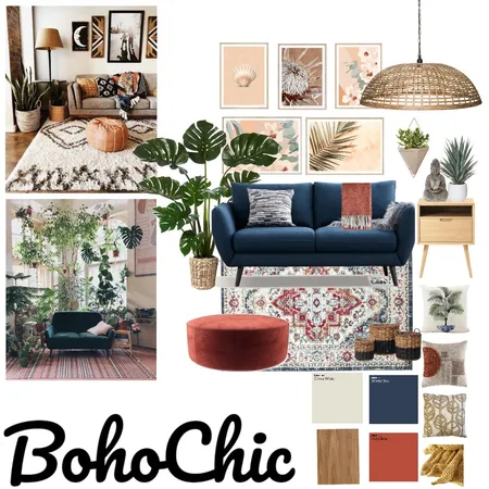 Boho Chic IDI Interior Design Mood Board by Zanda on Style Sourcebook