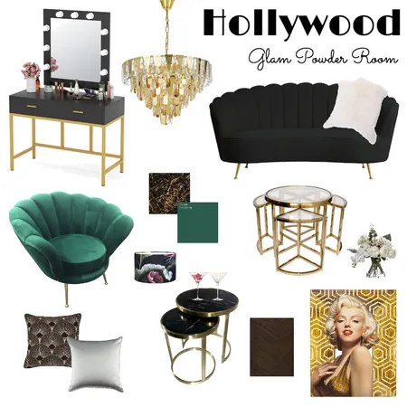 Hollywood Interior Design Mood Board by summerdawn on Style Sourcebook