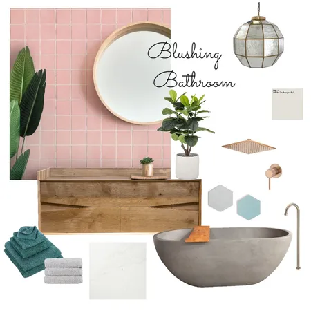 Blushing Bathroom Interior Design Mood Board by Sarariley on Style Sourcebook