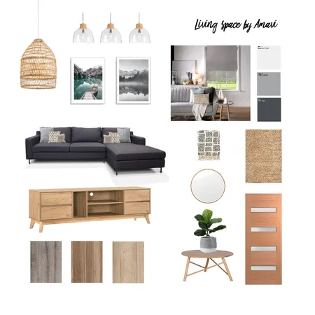 Living Space by Amavi Interior Design Interior Design Mood Board by AMAVI INTERIOR DESIGN on Style Sourcebook