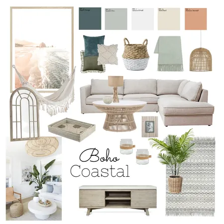 Boho Coastal Interior Design Mood Board by jess.wood28 on Style Sourcebook