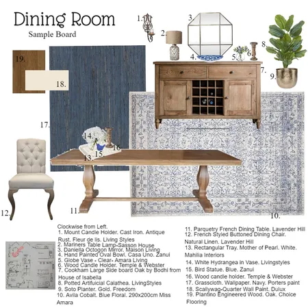 Dining Room - Assignment - Module 9 Interior Design Mood Board by Zughbaba on Style Sourcebook
