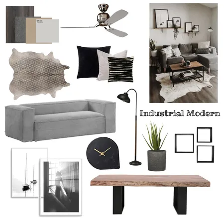 Industrial Modern Interior Design Mood Board by stephzara on Style Sourcebook