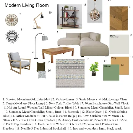 Modern Living Room Interior Design Mood Board by Trish on Style Sourcebook