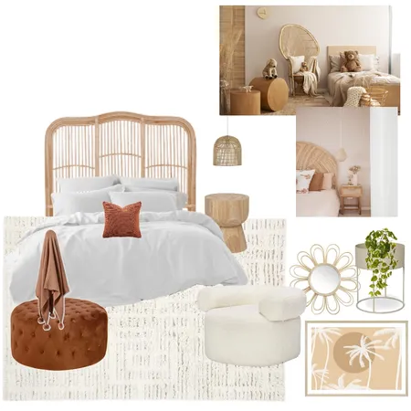 Warm Neutral Girls Bedroom Interior Design Mood Board by megviljoen on Style Sourcebook