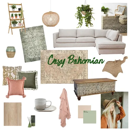 Cosy Bohemian Interior Design Mood Board by summerdawn on Style Sourcebook