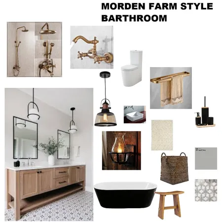 morden farm style bathroom Interior Design Mood Board by Charido on Style Sourcebook