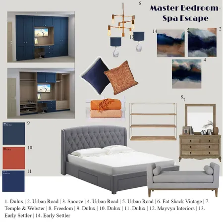 Master Bedroom Interior Design Mood Board by ElizabethBerry on Style Sourcebook