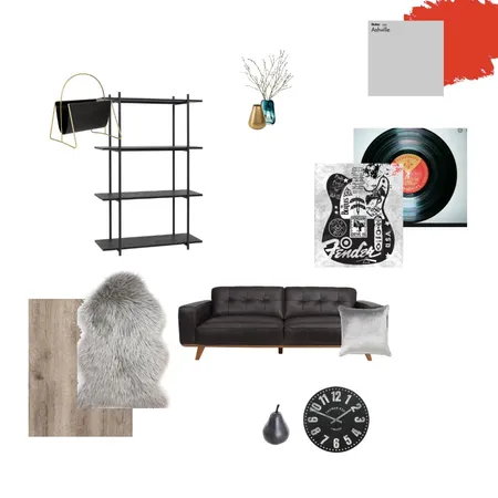 Rock and Roll Lounge Interior Design Mood Board by Bella on Style Sourcebook